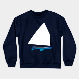 Cotuit Skiff Sailboat - Blue Crewneck Sweatshirt